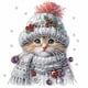thumbnail image 1 of 5D DIY Con Forma Especial Parcial Gato Navideño 30x30cm, 1 of 9