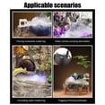 thumbnail image 6 of USB Mist Maker Fogger Water Atomizer Colorful LED Fog Machine Indoor Outdoor Garden Halloween Party Decoration Water Feature Effect Mist Generator Atmospheric Props Display Set, 6 of 6