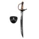 thumbnail image 3 of 1 set Pirate Sword and Eyepatch Pirate Temo Decoraciones de fiestas temáticas Cosplay Pirates Props, 3 of 7