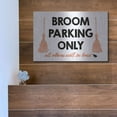 thumbnail image 5 of Luxe Metal Art 'Broom Parking Only' by Lettered & Lined, Metal Wall Art, 16"x12", 5 of 9