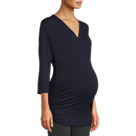 

Oh! Mamma Maternity Women s Empire Waist Ruched Top (Women s and Women s Plus)