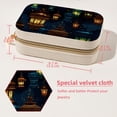 thumbnail image 5 of Ramadan Lantern Portable Velvet Earring Organizer with Removable Compartment, Necklace Holder, Jewelry Organizer, and Decorative Gift Box, 5 of 7