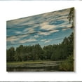 thumbnail image 2 of Designart "Sunset Over Blue Mountain Lake, Arkansas II" Landscapes Print on Natural Pine Wood, 2 of 5