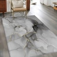 thumbnail image 3 of Grey Ombre Marble Area Rugs 2.7x5 for Living Room, Gray Marble Crack Abstract Modern Non Slip Washable Rug Runner, Low Pile Indoor Floor Carpet Mat Bathroom Rugs for Bedroom, Kids Room, 3 of 9