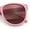 Pink - Burgundy, variant on Womens Round Oversized Horned High Temple Fem Fashion Sunglasses All Black