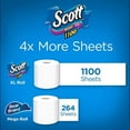 Scott 1100 Unscented Bath Tissue, 1ply (36 Rolls = 1100 Sheets Per