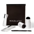 thumbnail image 1 of Kit de sellos para cejas Madluvv con plantillas: perfilador fácil para cejas de aspecto natural. Kit de plantillas para cejas popular entre profesionales. Incluye 9 formas, cepillo de cepillo, bolsa d, 1 of 9