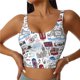 thumbnail image 1 of Balery London Landmark2 Sujetadores deportivos con espalda cruzada para mujer, acolchados, sin costuras, de alto impacto, ideales para yoga, gimnasio, entrenamiento y fitness.-Small, 1 of 8