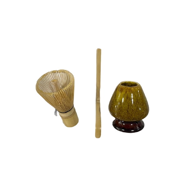 Juego de Matcha Yuarrent Cerámica Amarillo 3 en 1