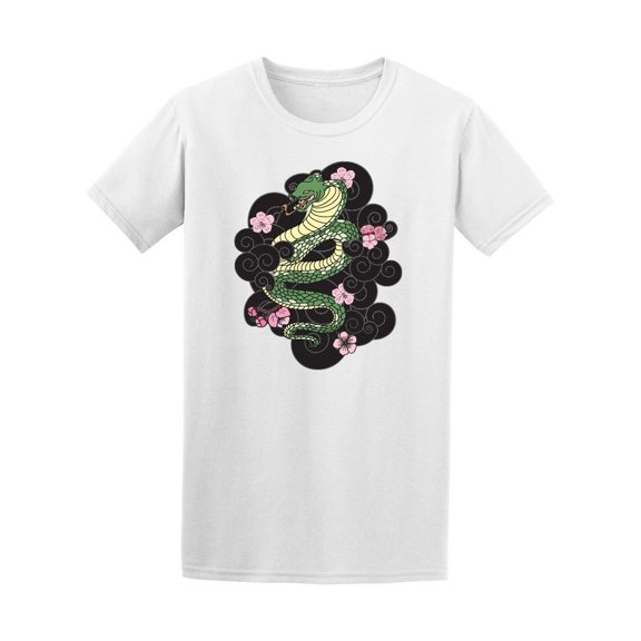 Snake Cobra Tattoo Style Tee Men's -Image by Shutterstock