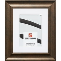 Craig Frames Vintage Revival, 5x7 inch Picture Frame Matted for a 4x6 Photo, Rustic Copper