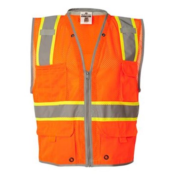 ML Kishigo B86929663 Premium Brilliant Series Heavy-Duty Class 2 Vest, Orange - Small