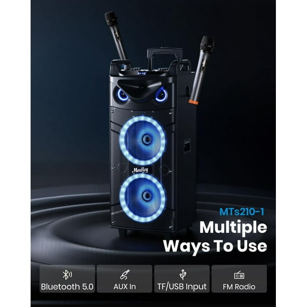 Enceinte Bluetooth avec micro - Disco Light Music Star : King