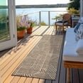thumbnail image 6 of Addison Rugs Chantille Indoor/Outdoor Transitional Lines Brown Washable Runner Rug, 2'3" x 7'6", 6 of 6