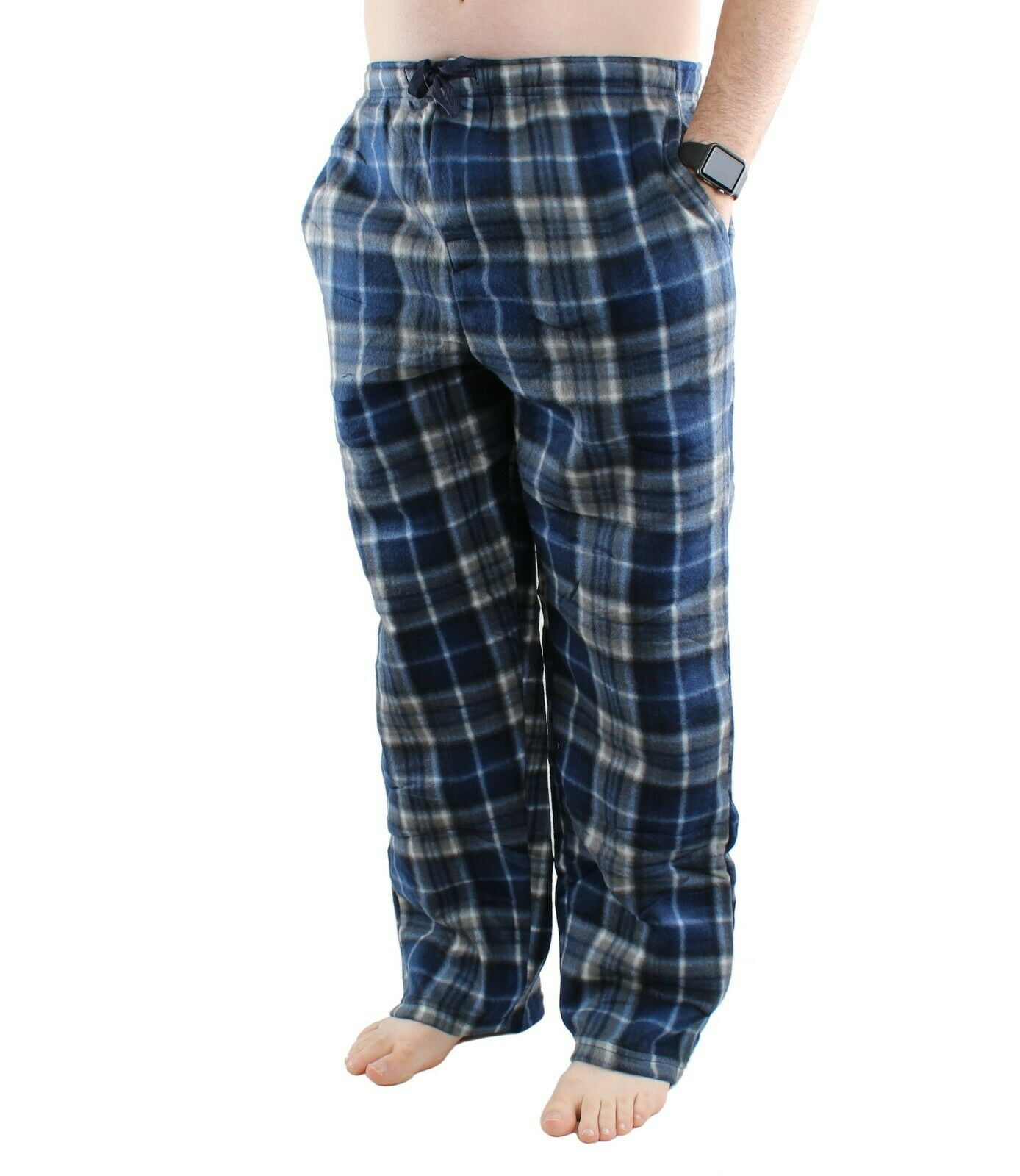 Comfy Lifestyle - Comfy Lifestyle Men's Plaid Fleece Soft Warm Pajama ...