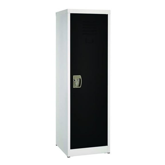 AdirOffice ALHI62901BLK Steel Storage Locker, 1 Compartment, 15 x 15 x 48 in., Black