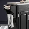 thumbnail image 3 of Pemberly Row Traditional styled Wood Kitchen Cart in Black Finish, 3 of 21