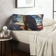 thumbnail image 6 of Daiia Night Sky Bald Eagle Bedding Waterproof Pillow Protector Zippered Queen – Bed Bug Proof Pillow Encasement-14"x20", 6 of 6