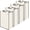 Beige, variant on 3 count Laundry Sorter Replacement Bags Hamper Cart Removable Replacement Laundry Storage Organizer Bag Hamper Liner, No Hooks 14.76 x 8.66 x 21.65 Inch (Black)