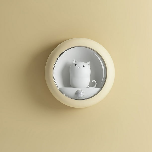Luz nocturna LED recargable para niños - Luz nocturna portátil para habitación de bebé, amarilla