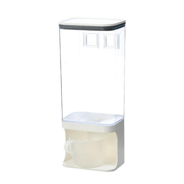 kurtrusly 1/2/3/5 Countertop Rice Bucket Grain Dispenser Food Storage Container 1500ML 1 Pc