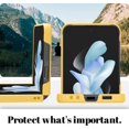 thumbnail image 4 of Case for Samsung Galaxy Z Flip 5 5G 2023, Slim Fit Z Flip 5 Case for Women Girls, Ultra Thin Hard PC Back Anti-Scratch Full Protection Protective Cover for Galaxy Z Flip 5 2023 (Yellow), 4 of 6