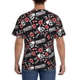 thumbnail image 2 of Naloa Vintage Skull Casino Men's T-Shirt Sport T-shirt Men's Basic Tee Casual Men's Shirt, Round Neck, Short Sleeves - 3X-Large, 2 of 5