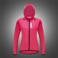 thumbnail image 2 of NGHnuifg Women's Riding Hooded Windbreaker Lightweight Windproof Waterproofs Top Running Sports Quick Drying Cycling Cycling Attire Bike Shirts Men Horns down T Shirt Live Shirt, 2 of 8