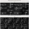 thumbnail image 2 of Soimoi Cotton Poplin Fabric Check & Airplane Transport Printed Craft Fabric by The Yard 56 Inch Wide, 2 of 7