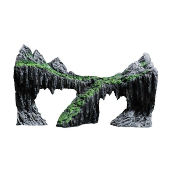 Fish Tank Rockery Cave Fish Cave Resin Hideaway Cave for Betta Cichlid -Style B-