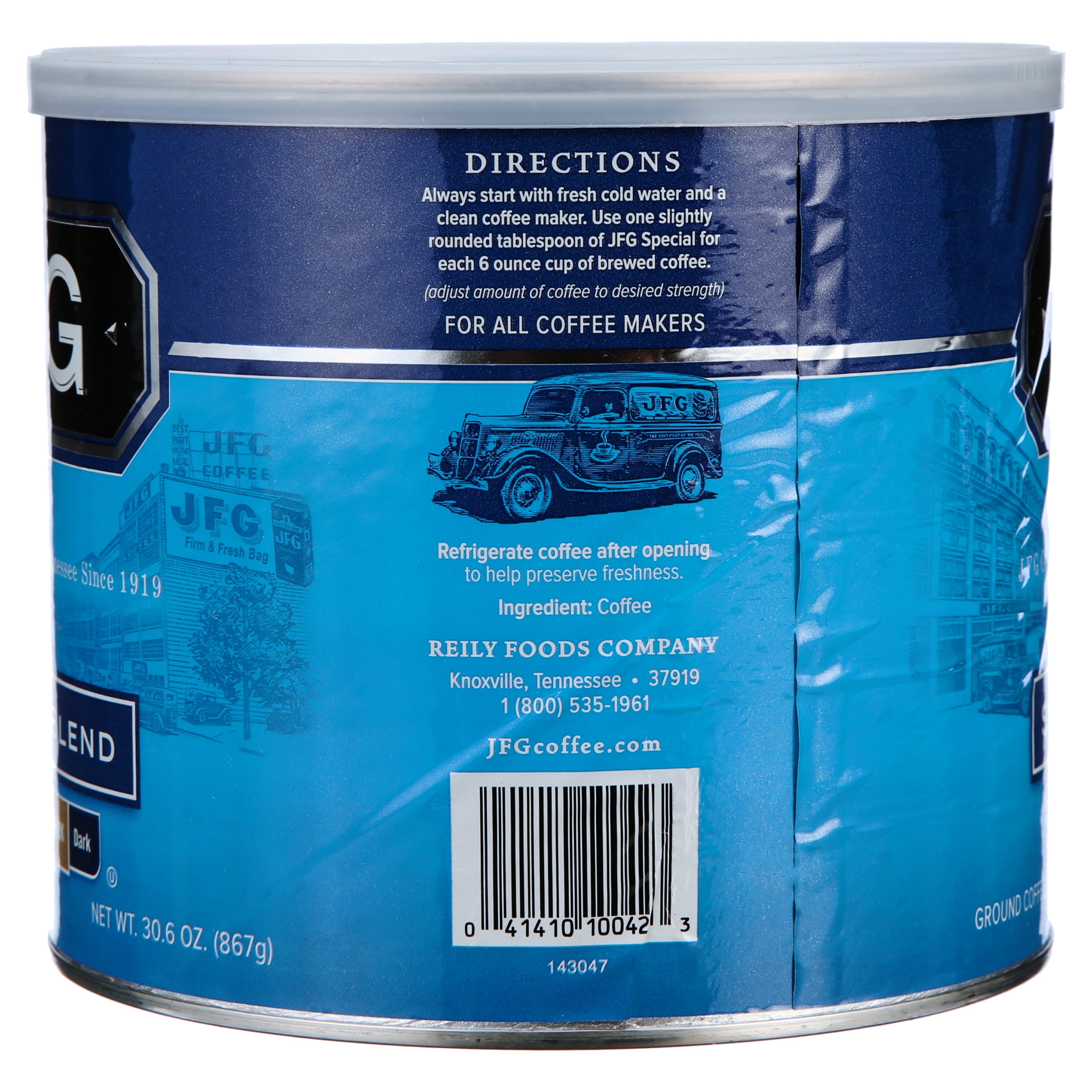 JFG Special Blend Medium-Dark Roast Ground Coffee, 30.6 oz