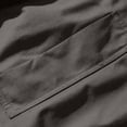 thumbnail image 6 of Mens Fall Jackets Zip Up Stand Up Collar Elastic Cuffs Trendy Casual Motorcycle Coats with Pocket Dark Gray M, 6 of 7