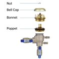 thumbnail image 4 of Vacuum Breaker And Backflow Preventer Repair Kit, 1/2" 3/4" Yellow Plastic Poppets Assembly Suitable for 765-050 765-075, 4 of 4