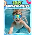 thumbnail image 2 of Kids Swimming Goggles 2 Pack, Anti Fog&UV Kids Goggles for Boys Girls, No Leak Wide View Swim Goggles for Child 3-14, 2 of 6