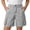 Gray, variant on Girls Hiking Cargo Shorts Lightweight Bermuda Shorts with Pockets Athletic Summer Casual Knee Length Long Shorts 5-15 Years