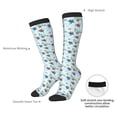 thumbnail image 4 of Xecao Turtle Pattern Adult Stockings with Color-Block Design and 3D Print, Breathable Comfortable Hosiery for Daily Wear and Sports, 4 of 6