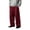 Wine, variant on Lmnyox Wide Leg Pants for Men Baggy Plain Drawstring Sweatpants Elastic Waist Outdoor Trousers with Pockets