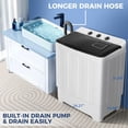 thumbnail image 5 of Adnoom Portable Washer 30lbs, 2-in-1 Twin Tub Washer & Dryer Combo Compact Semi-Automatic Washing Machine with Drain Pump, Black, 5 of 8