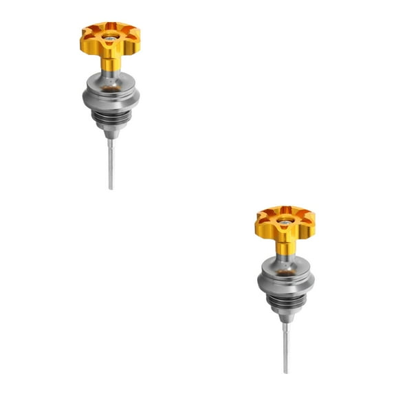 OUNONA 2pcs Aluminum Oil Filler Cap for Motorcycles Engine Oil Cap Plug Oil Cap Engine Oil Measurement Accessories Compatible for Yamaha 100