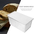 thumbnail image 3 of Bread Pan with Lid Non-stick Toast Bread Pan Metal Loaf Bread Pan Baking Bread Mold, 3 of 9