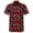 Red, variant on XDZJLR Men Shirt Beach Short Sleeved Striped Short Sleeved Hawaii Shirts for Men