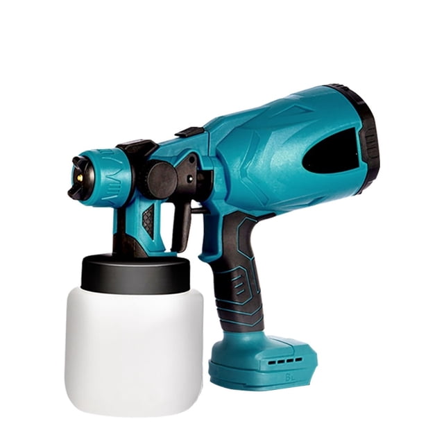 800ML Electric Spray Gun Cordless Paint Sprayer Auto Steel Coating Airbrush Compatible For 18V Battery Without Battery ,Durable Build