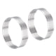 thumbnail image 1 of 2uds Inoxidable Acero Pastel Anillos para Hornear, Perforado Pastel Mousse Anillo Cocina Hornear Calor Resistente 3.1 Diámetro, 0.8 Altura, para Pastel Postre, Plata, 1 of 5