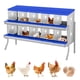 thumbnail image 1 of QinaQin Caja nido para gallinas de 6, 8 o 10 compartimentos con patas de soporte, diseño fácil de limpiar e instalar para proteger huevos, 1 of 7
