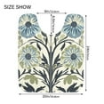 thumbnail image 5 of Yayeee Bath Rug for Bathroom Floor Non Slip Rectangle Fluffy Soft Absorbent Mat, 16"x24", Blue Floral Pattern, 5 of 7