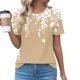 thumbnail image 2 of Tops Cortos para las Mujeres Cuello en V de Moda Casual Manga Corta Primavera Verano Top, Tops de Baile para las Mujeres, 2 of 4