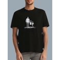 thumbnail image 1 of Father And Daughters Print Tee Shirt, Tees For Men, Casual Short Sleeve T-shirt For Summer, Casual Sporty Tee, Summer Gifts, 1 of 7