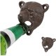 thumbnail image 4 of Abridor de botellas de oso, abridor de botellas de metal montado en la pared, pared retro 3D, 4 of 5