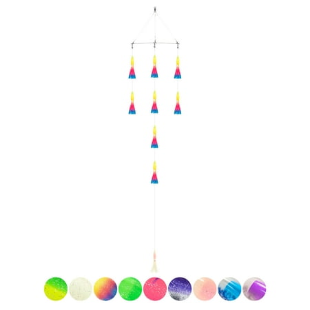BLUEWING 18 Upgraded Fishing Spreader Bar Formation with 6 Floating Squids and 316 Stainless Steel Rod Offshore Spreader Bar for Wahoo Tuna Marlin Mahi Mahi Rainbow