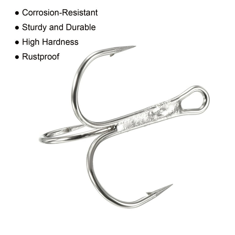 Replacement Treble Hooks For Lures Grabber Treble Fishing Hooks - Barbless, High Carbon Steel, Needle Point, 3-Pack Fish Hook Replacement Treble Hooks For Lures Grabber Treble Fishing Hooks - Barbless, High Carbon Steel, Needle Point, 3-Pack Fish Hook